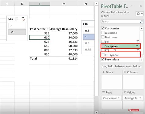 Excel Pivot Slicer Trick