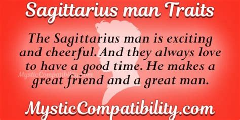 sagittarius man personality traits mystic compatibility