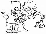 Simpsons Desenho Colorear Infantis Bart Toda Websincloud Criação Atual Groening Linea Colora sketch template