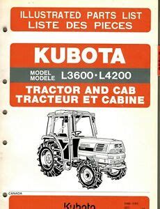 kubota    tractor parts manual  ebay