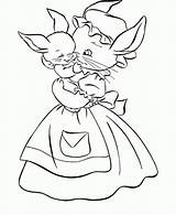 Coloring Pages Bunny Baby Girl Bunnies Cute Ages Comments Coloringhome sketch template