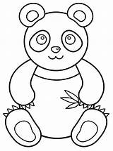 Colorir Urso Animais Sweetclipart Kawaii Pandas Fofo Pandinha Desenhospracolorir sketch template