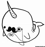 Narwhal Tusk sketch template