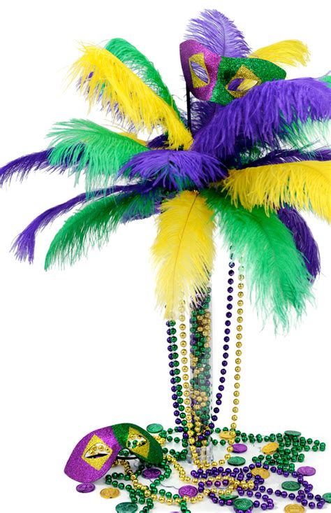 Party Ideas By Mardi Gras Outlet Diy Mardi Gras Feather