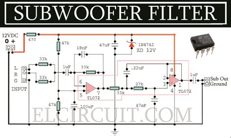 complete subwoofer filter circuit tl electronic circuit