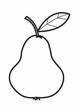 Pear Coloring Pages Color Kids Choose Board Template Printable sketch template