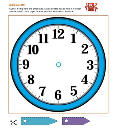 paper plate clock template
