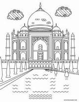 Coloring Mahal Taj Pages Adult Printable Colouring Sheets Book Favoreads India Crafts Club Choose Board sketch template