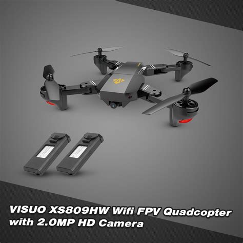 visuo xshw wifi fpv mp  fov wide angle foldable selfie drone height hold rc quadcopter