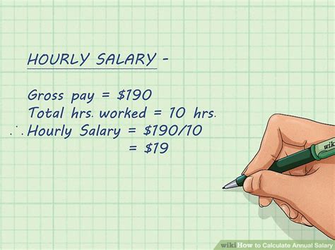 ways  calculate annual salary wikihow