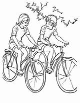 Coloring Pages Kids Sports Bicycle Girls Riding Bike Printable Bikes Girl Color Sport Print Sheets Ride Drawing Raisingourkids Adult Boys sketch template