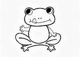 Frog Coloring Pages Kids Drawing Cute Easy Print Frogs Toad Printable Cycle Life Clipart Colouring Color Kermit Theme Sheets Getdrawings sketch template