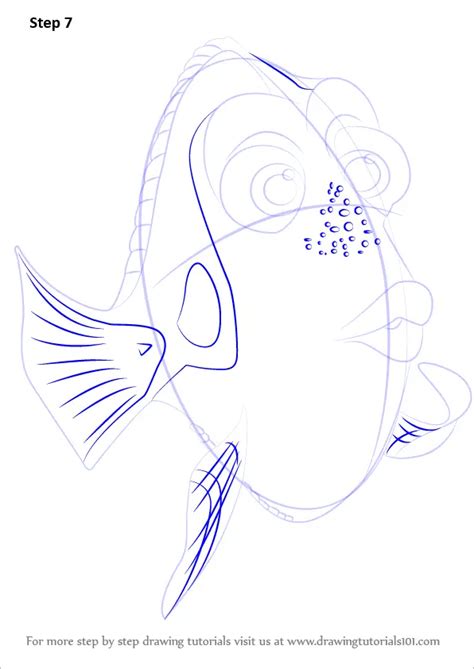 learn   draw dory  finding dory finding dory step  step drawing tutorials