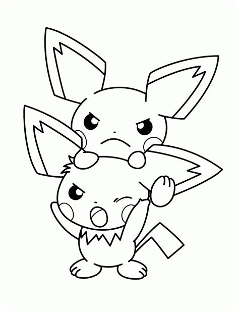 pokemon coloring pages pikachu