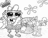 Spongebob Characters Coloring Pages Drawing Colouring Squarepants Getdrawings sketch template