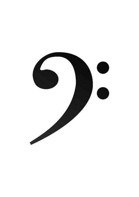 bass clef   svg   vector