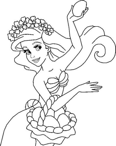 ariel  mermaid coloring pages coloring home
