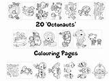 Octonauts Coloring Pages Colouring Vegimals A4 Sheets Book Pack Template Rainy sketch template