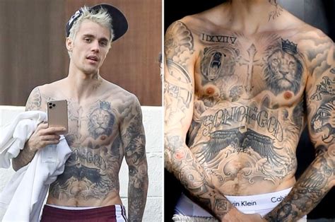 All Of Justin Bieber S Tattoos And Their Meanings