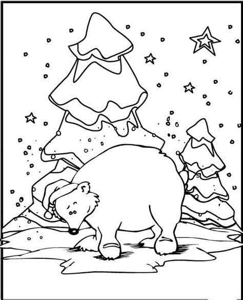 winter animal coloring pages