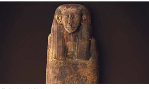 faded colors  ancient egyptian sarcophagus restored  australia