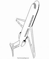 Coloring Pages Airplane Airplanes Printable sketch template