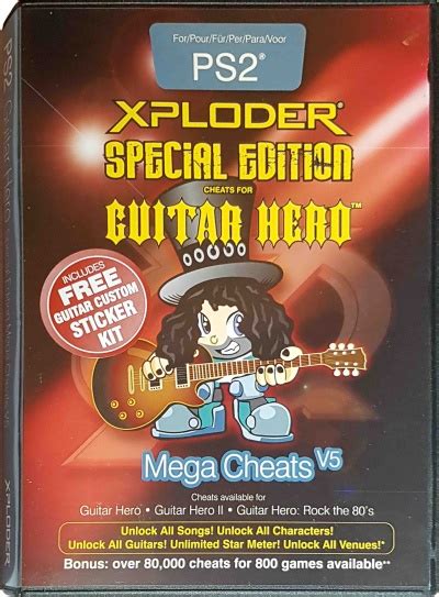 Buy Ps2 Xploder V5 Mega Cheats Guitar Hero Edition Playstation 2 Australia