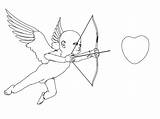 Arrow Heart Coloring Pages Getcolorings Eros Print sketch template