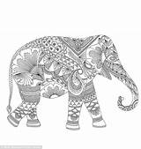 Coloring Pages Elephant Adult Drawings Books Colouring Animal Millie Marotta Adults Intricate Sells Abstract Print Anxiety Stress Filled Book Secret sketch template
