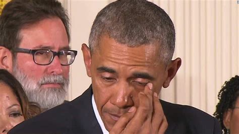president obama sheds tears during gun speech cnn video