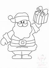 Claus Santa Gift Coloring Related sketch template