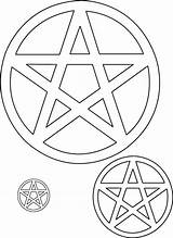 Symbols Wiccan Pagan Pentagram Patterns Coloring Witch Pages Wicca Witchy Pentacle Pumpkin Stencil Pattern Tattoo Pentagrams Pentacles Magick Crafts Contains sketch template