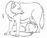 Wolf Pages Coloring Couples Couple Template Mates Cute sketch template