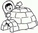Igloo Eskimo Coloriage Imprimer Eskimos Esquimau Esquimal Invierno Coloringpagesfortoddlers Hiver Kolorowanki Animaux Malvorlage Maternelle Animal Enfant Polaire Inuit Malvorlagen Kunjungi sketch template