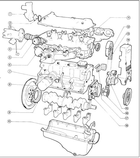 engine complete dismantling cvh engines ford escort service  repair manual ford