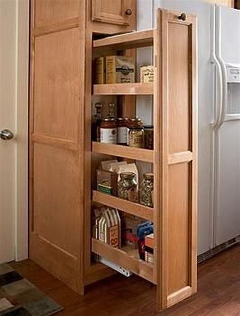 tall narrow kitchen cabinet image
