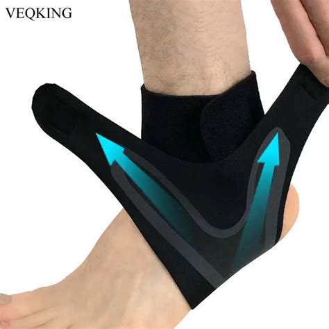 veqking  pcs ankle support braceelasticity  adjustment protection foot bandagesprain