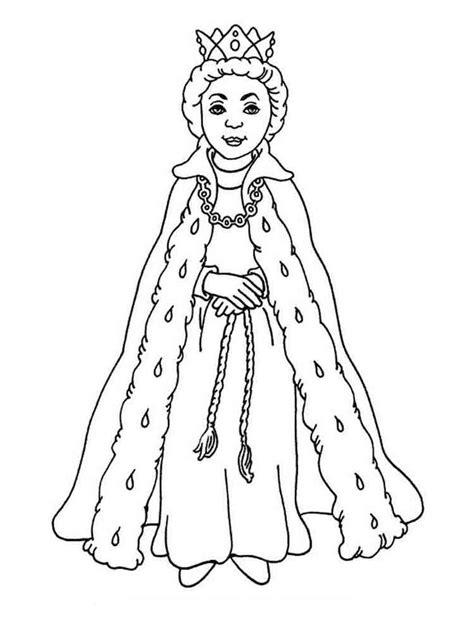 queen coloring sheet coloring pages