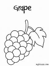 Grapes Grape sketch template