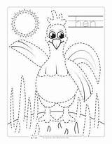 Tracing Animals Farm Pages Coloring Animal Itsybitsyfun Worksheets Preschool Activities Kindergarten Theme Kids Writing Itsy Bitsy Fun Choose Board sketch template