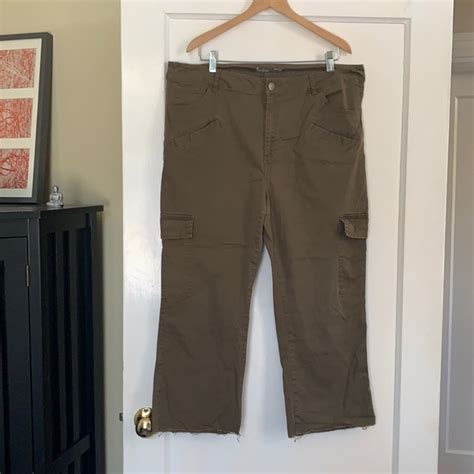 asos pants jumpsuits cropped asos cargo pants  pockets poshmark