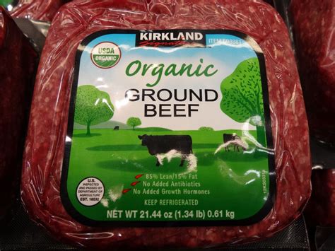 kirkland signature organic ground beef