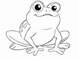 Coloring Cute Pages Frog Getdrawings sketch template