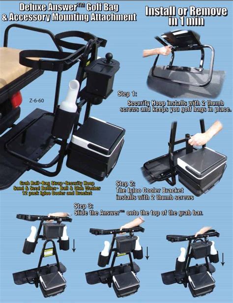 instructions    install  operate  electric golf cart  backrests