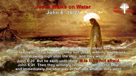 jesus walks  water john    youtube
