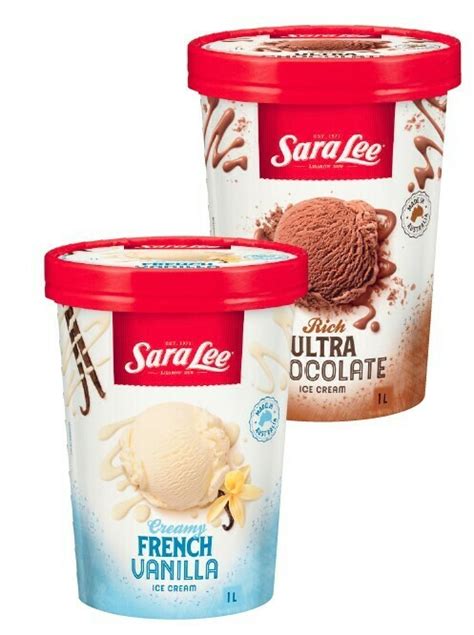 Sara Lee Ice Cream 1 Litre Offer At Coles