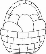 Basket Easter Coloring Pages Egg Printable Empty Color Print Getdrawings Getcolorings Colorings sketch template