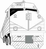 Train Coloring Pages Printable Kids Trains sketch template