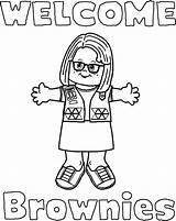 Scout Coloring Brownie Girl Pages Scouts Brownies Printable Daisy Law Welcome Clipart Uniform Meme Signs School Daisies Zombie Sheets Color sketch template
