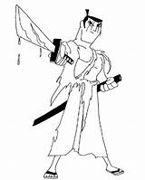 Samurai Scotsman sketch template